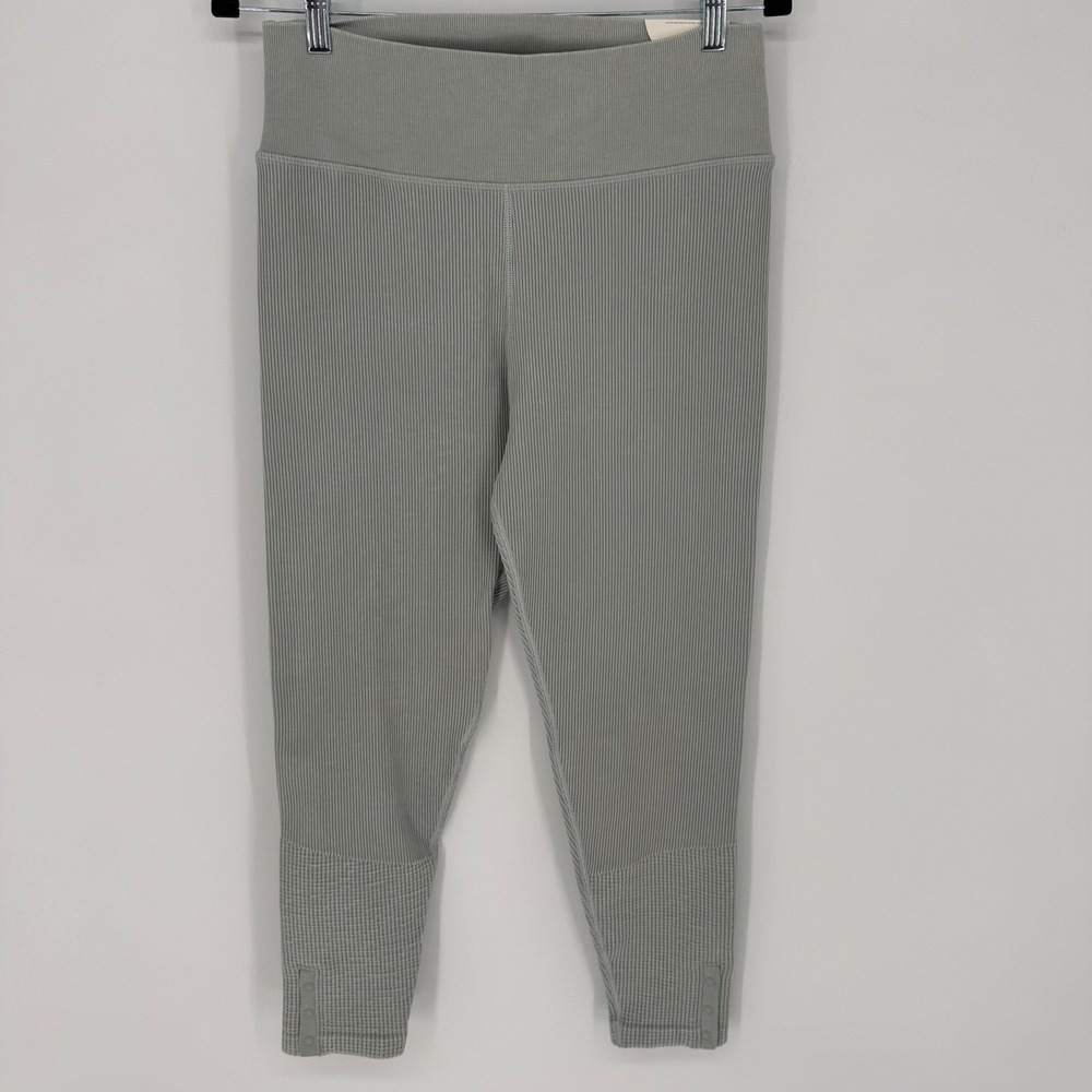 OFFLINE BY AERIE RIBBED WAFFLE‎ KNIT LEGGINGS SAGE GREEN XL NWT